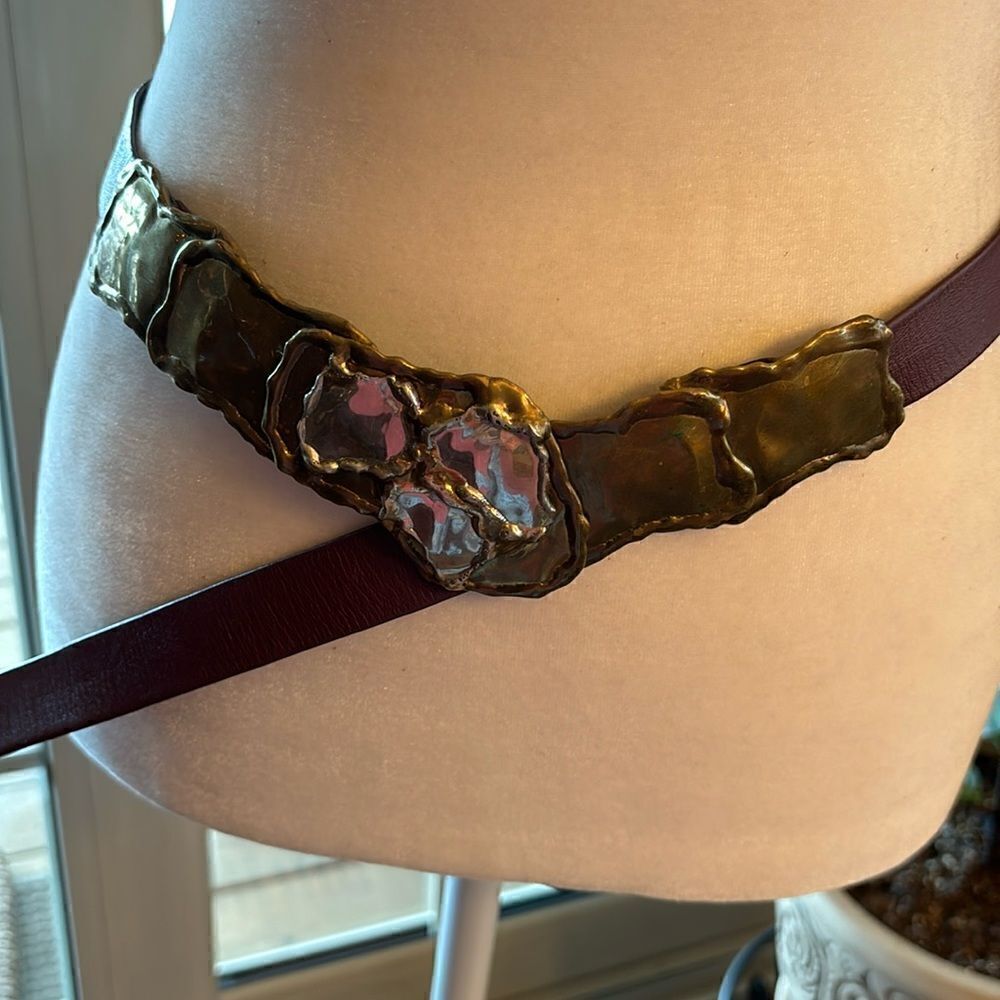 1980 Bonnie Boynton Signed Belt and Buckle